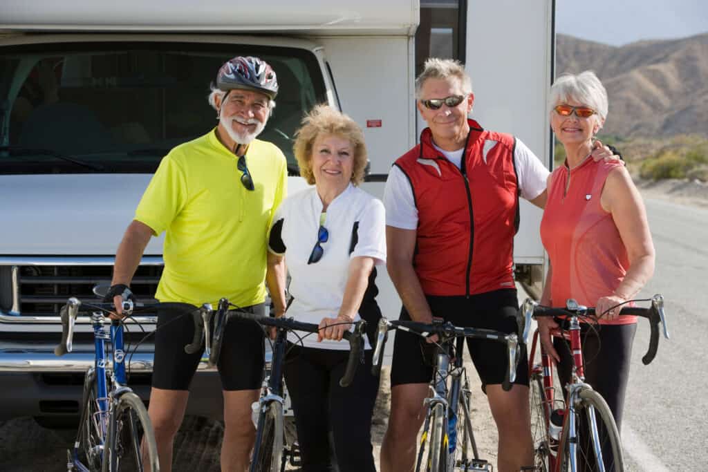 Wielrenners maken massaal gebruik van campers!