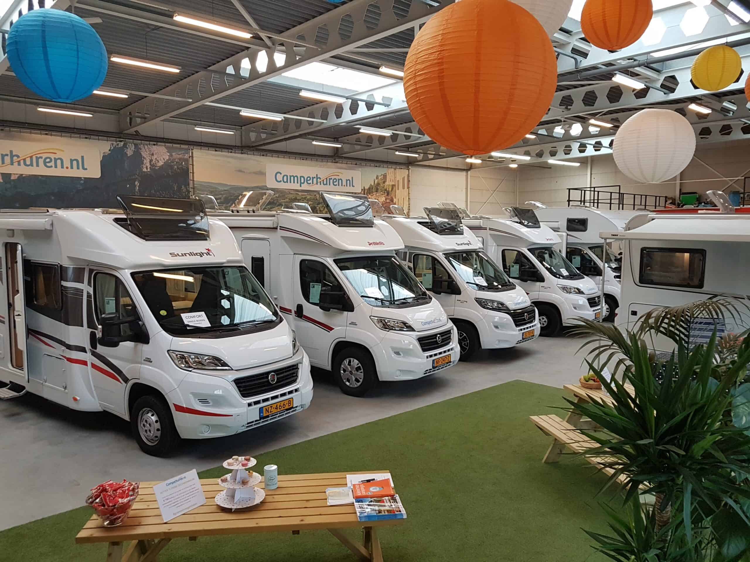 Range of motorhomes Camperhuren.nl